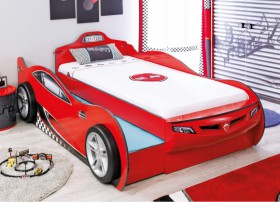 CARBED Кровать-машина Coupe с выдвижной кроватью Red 20.03.1306.00 в Калачинске - kalachinsk.katalogmebeli.com | фото