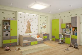 Детская комната Пуговка в Калачинске - kalachinsk.katalogmebeli.com | фото 1