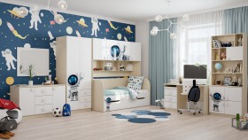 Детская комната Санни (Белый/корпус Клен) в Калачинске - kalachinsk.katalogmebeli.com | фото 3