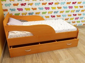 Кровать детская Максимка Млечный дуб/Венге в Калачинске - kalachinsk.katalogmebeli.com | фото 4