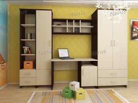 Детская Студент Комплект мебели (Дуб сонома/Белый) в Калачинске - kalachinsk.katalogmebeli.com | фото
