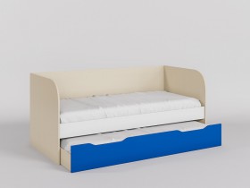 Диван-кровать Скай (Синий/Белый/корпус Клен) в Калачинске - kalachinsk.katalogmebeli.com | фото