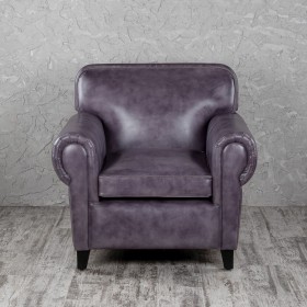 Кресло кожаное Элегант (Фиолетовый) в Калачинске - kalachinsk.katalogmebeli.com | фото 4