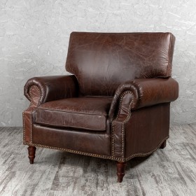 Кресло кожаное Лофт Аристократ (ширина 1100 мм) в Калачинске - kalachinsk.katalogmebeli.com | фото