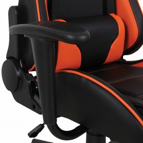 Кресло компьютерное BRABIX GT Racer GM-100 (черный, оранжевый) в Калачинске - kalachinsk.katalogmebeli.com | фото 3