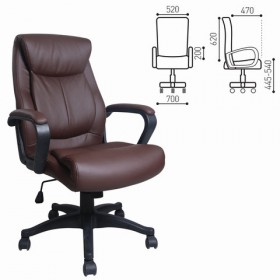 Кресло офисное BRABIX Enter EX-511 (коричневый) в Калачинске - kalachinsk.katalogmebeli.com | фото 1