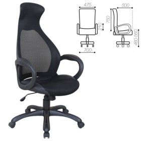 Кресло офисное BRABIX Genesis EX-517 (черное) в Калачинске - kalachinsk.katalogmebeli.com | фото