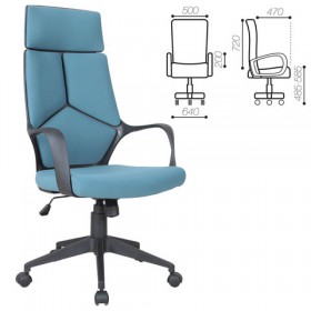 Кресло офисное BRABIX Prime EX-515 (голубая ткань) в Калачинске - kalachinsk.katalogmebeli.com | фото