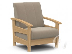 Кресло для отдыха Омега (бук лак/CATANIA LATTE) в Калачинске - kalachinsk.katalogmebeli.com | фото 1