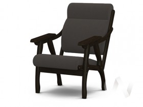 Кресло Вега-10 (венге лак/ULTRA GRAFIT) в Калачинске - kalachinsk.katalogmebeli.com | фото 1