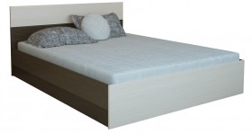 Кровать 1,4м Юнона с настилом (Венге / Дуб) в Калачинске - kalachinsk.katalogmebeli.com | фото 2