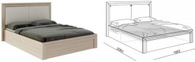 Кровать 1,6 Глэдис (М32) с подъемным механизмом Распродажа в Калачинске - kalachinsk.katalogmebeli.com | фото 2