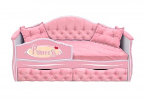 Кровать 160 серии Иллюзия 2 ящика 15 Бледно-розовый (подушки) в Калачинске - kalachinsk.katalogmebeli.com | фото