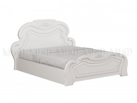 Кровать 1,4м Александрина (Белый/Белый глянец) в Калачинске - kalachinsk.katalogmebeli.com | фото