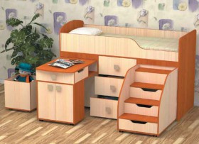 Кровать детская Фея 1.6 Венге/Дуб молочный в Калачинске - kalachinsk.katalogmebeli.com | фото 3
