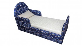 Кровать детская Соня (Печать Панда синий., 1 категория) в Калачинске - kalachinsk.katalogmebeli.com | фото
