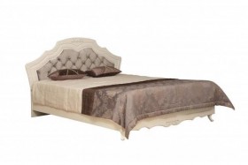 Кровать двойная "Кантри" (вудлайн кремовый/патина/ортопед/1820) в Калачинске - kalachinsk.katalogmebeli.com | фото