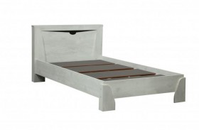 Кровать одинарная 33.07 с настилом "Лючия" (ш. 900)/(бетон пайн белый / венге / белый) в Калачинске - kalachinsk.katalogmebeli.com | фото