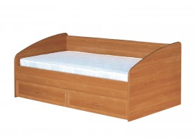 Кровать с ящиками с задней спинкой 900-1 без матраса Вишня Оксфорд в Калачинске - kalachinsk.katalogmebeli.com | фото