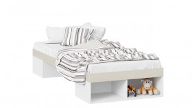 Кровать «Сканди»  Дуб Гарден/Белый в Калачинске - kalachinsk.katalogmebeli.com | фото