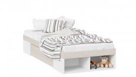 Кровать «Сканди» с ящиком Дуб Гарден/Белый в Калачинске - kalachinsk.katalogmebeli.com | фото
