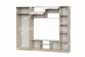 Мебель для гостиной МГС 3 Исполнение 1 Дуб Сонома / Белый в Калачинске - kalachinsk.katalogmebeli.com | фото 3