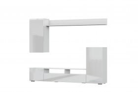 Мебель для гостиной МГС 4 (Белый/Белый глянец) в Калачинске - kalachinsk.katalogmebeli.com | фото 7