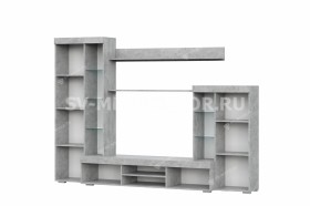 Мебель для гостиной МГС 5 Цемент светлый / Белый в Калачинске - kalachinsk.katalogmebeli.com | фото 4