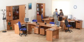 Мебель для персонала Альфа 61 Ольха в Калачинске - kalachinsk.katalogmebeli.com | фото