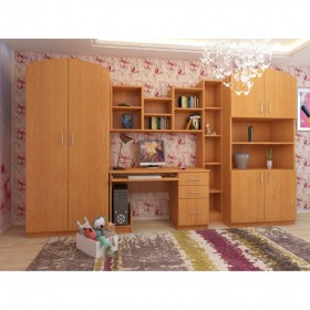 Детская Мишутка Комплект мебели (Вишня оксфорд) в Калачинске - kalachinsk.katalogmebeli.com | фото