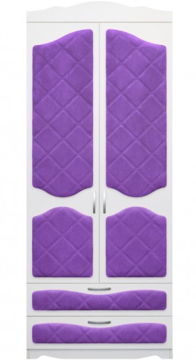 Шкаф 2-х створчатый с ящиками серии Иллюзия 32 Фиолетовый в Калачинске - kalachinsk.katalogmebeli.com | фото