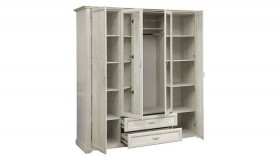 Шкаф для одежды "Сохо" (бетон пайн белый/2 ящика/зеркало) в Калачинске - kalachinsk.katalogmebeli.com | фото 6