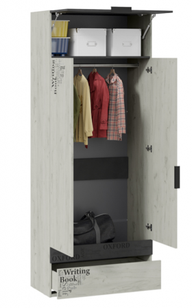 Шкаф комбинированный для одежды «Оксфорд-2» в Калачинске - kalachinsk.katalogmebeli.com | фото 2