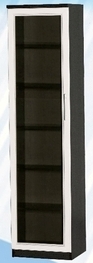 Шкаф средний со стеклодверью ДЛЯ ГОСТИНОЙ ШСС-450 Венге/Дуб выбеленный в Калачинске - kalachinsk.katalogmebeli.com | фото