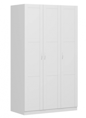 Шкаф трехдверный Пегас сборный белый в Калачинске - kalachinsk.katalogmebeli.com | фото
