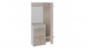 Шкаф для одежды «Нуар» тип 1 Фон серый/Дуб сонома в Калачинске - kalachinsk.katalogmebeli.com | фото 2