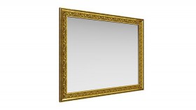 Зеркало навесное "Айрум"/(дуб кальяри / профиль: золото с орнаментом) в Калачинске - kalachinsk.katalogmebeli.com | фото